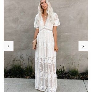 Vici “ The Day We Met “ Floral Lace Maxi Dress